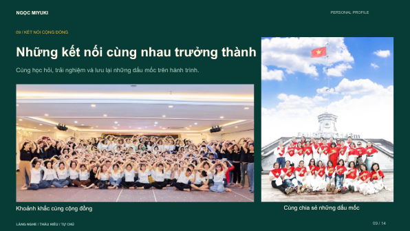 Trang ảnh hoạt động đã được Ngọc Miyuki lựa chọn